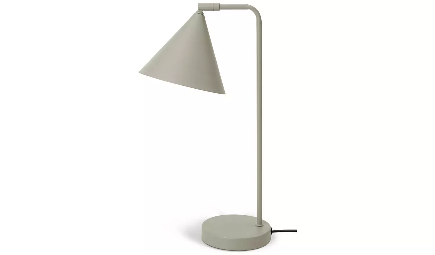 Habitat Cone 40cm Metal Table Lamp - Sage