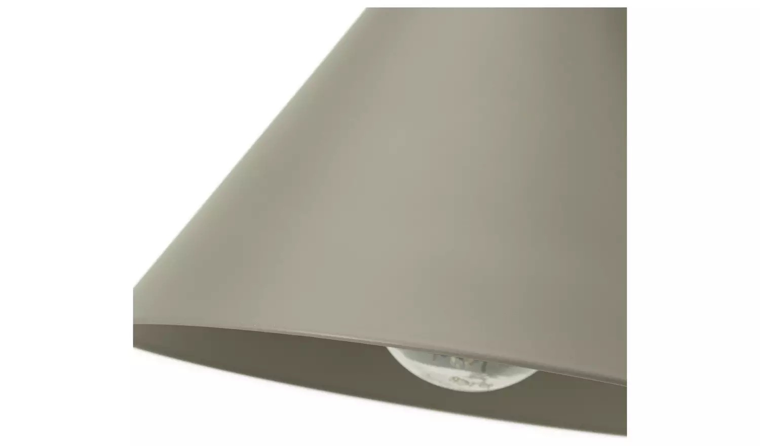 Habitat Cone 40cm Metal Table Lamp - Sage