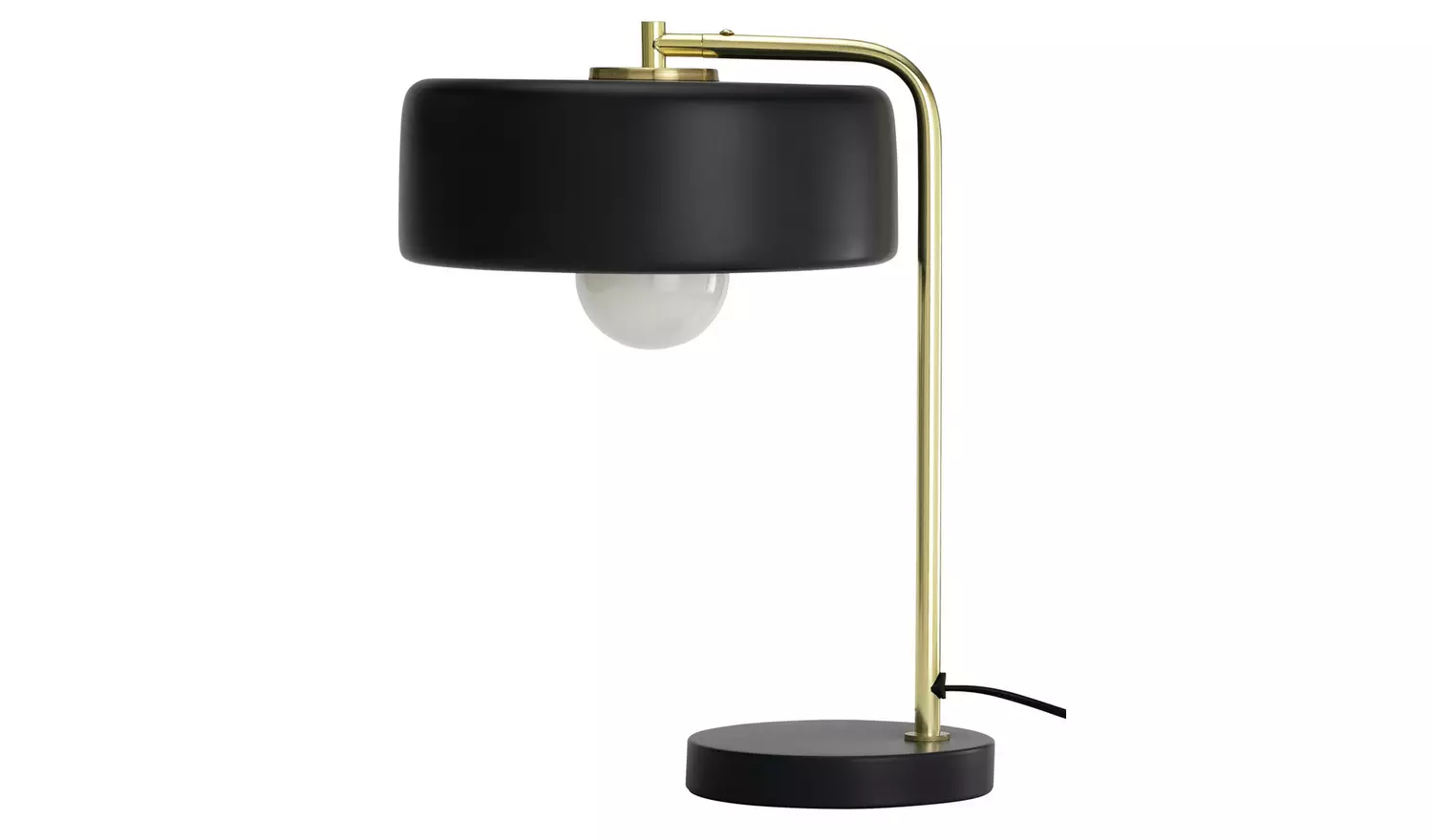 Habitat Minah Iron LED Table Lamp - Black & Brass
