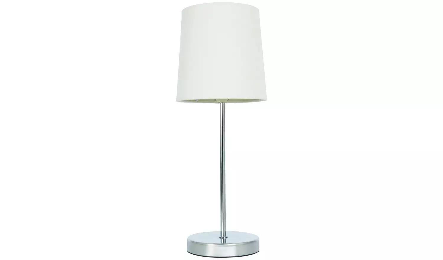 BHS Louisa Steel Touch Table Lamp - Chrome