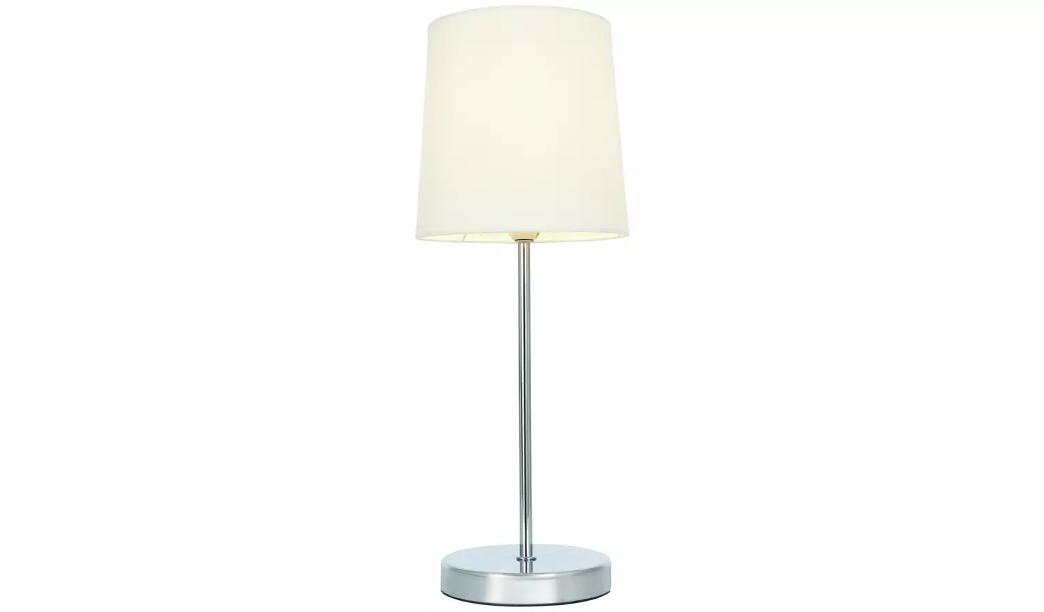 BHS Louisa Steel Touch Table Lamp - Chrome