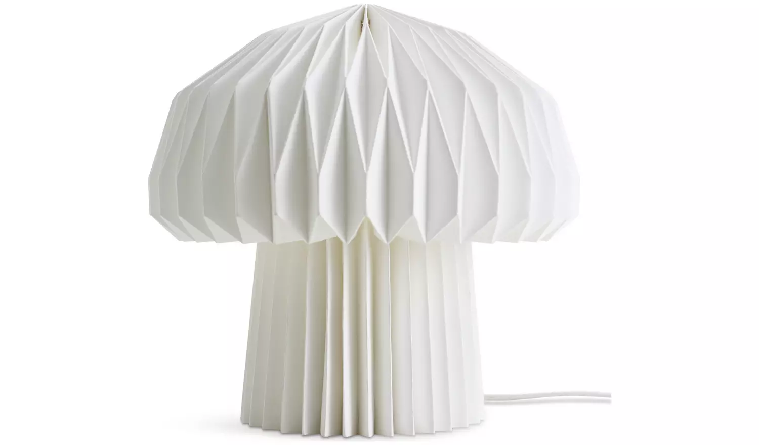 Habitat Origami Paper Table Lamp - White