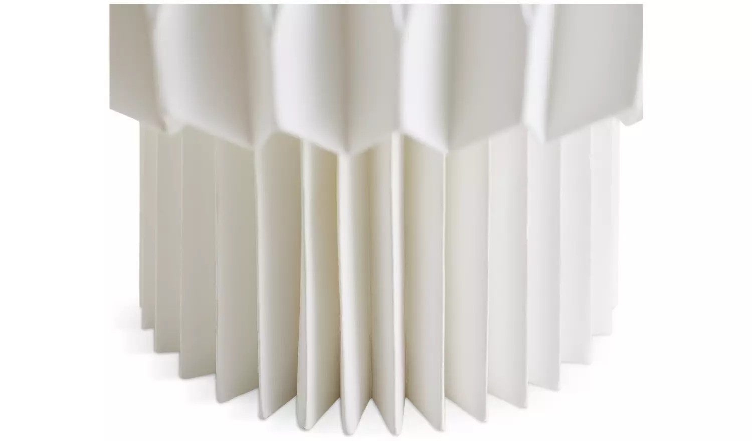 Habitat Origami Paper Table Lamp - White