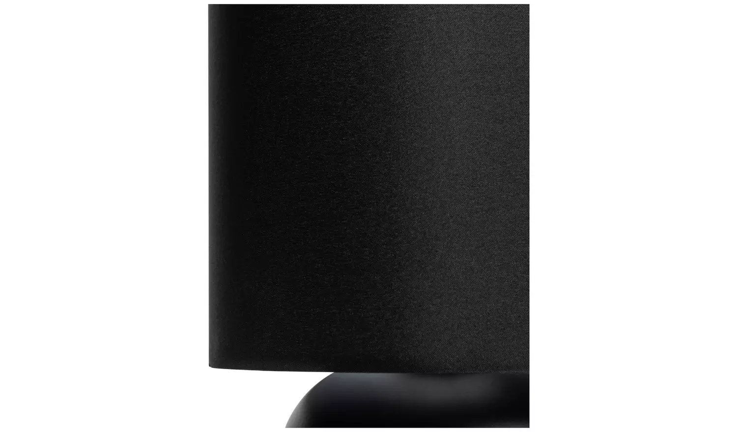 Argos Home 25cm Steel Touch Table Lamp Pair - Black
