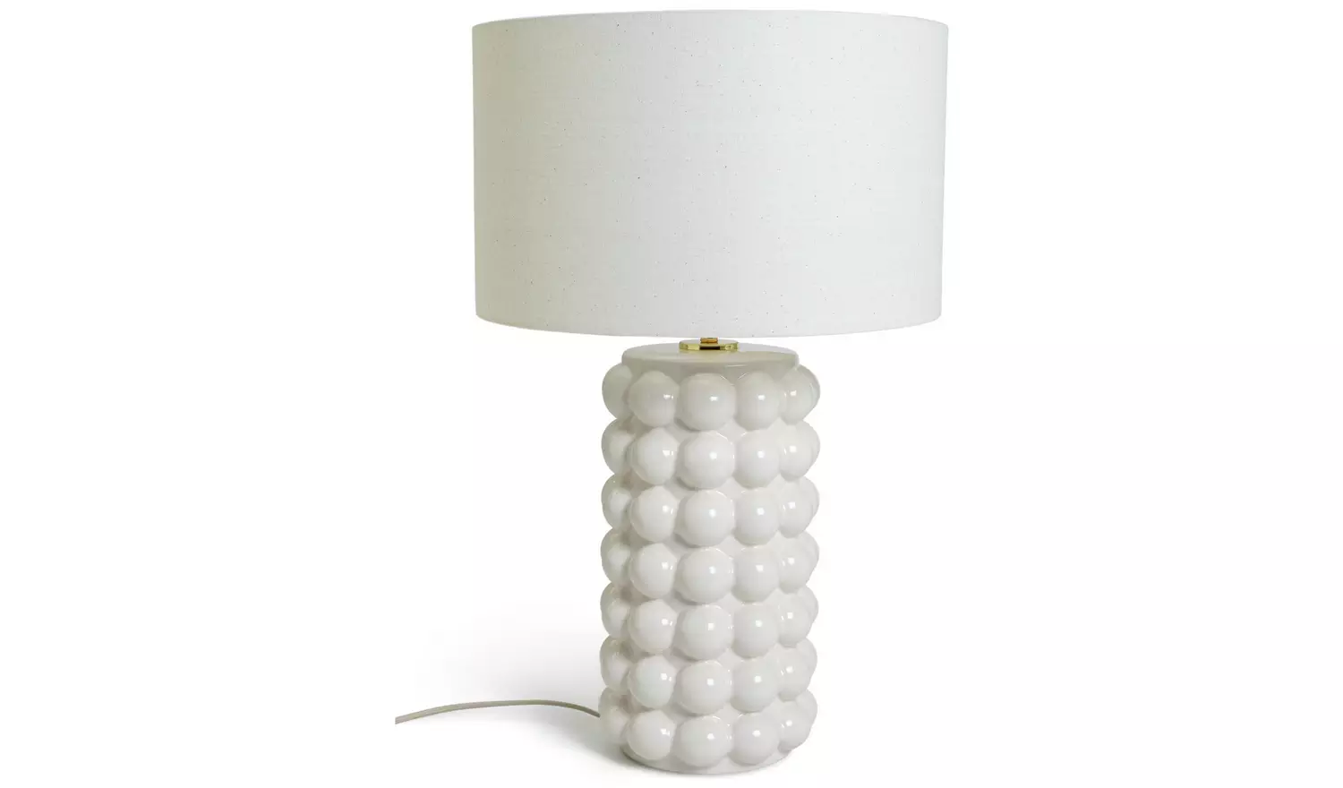 Habitat Bobble 61cm Ceramic Table Lamp - Cream
