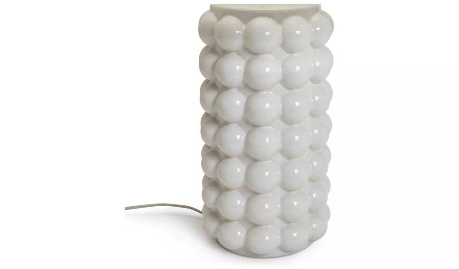 Habitat Bobble 61cm Ceramic Table Lamp - Cream