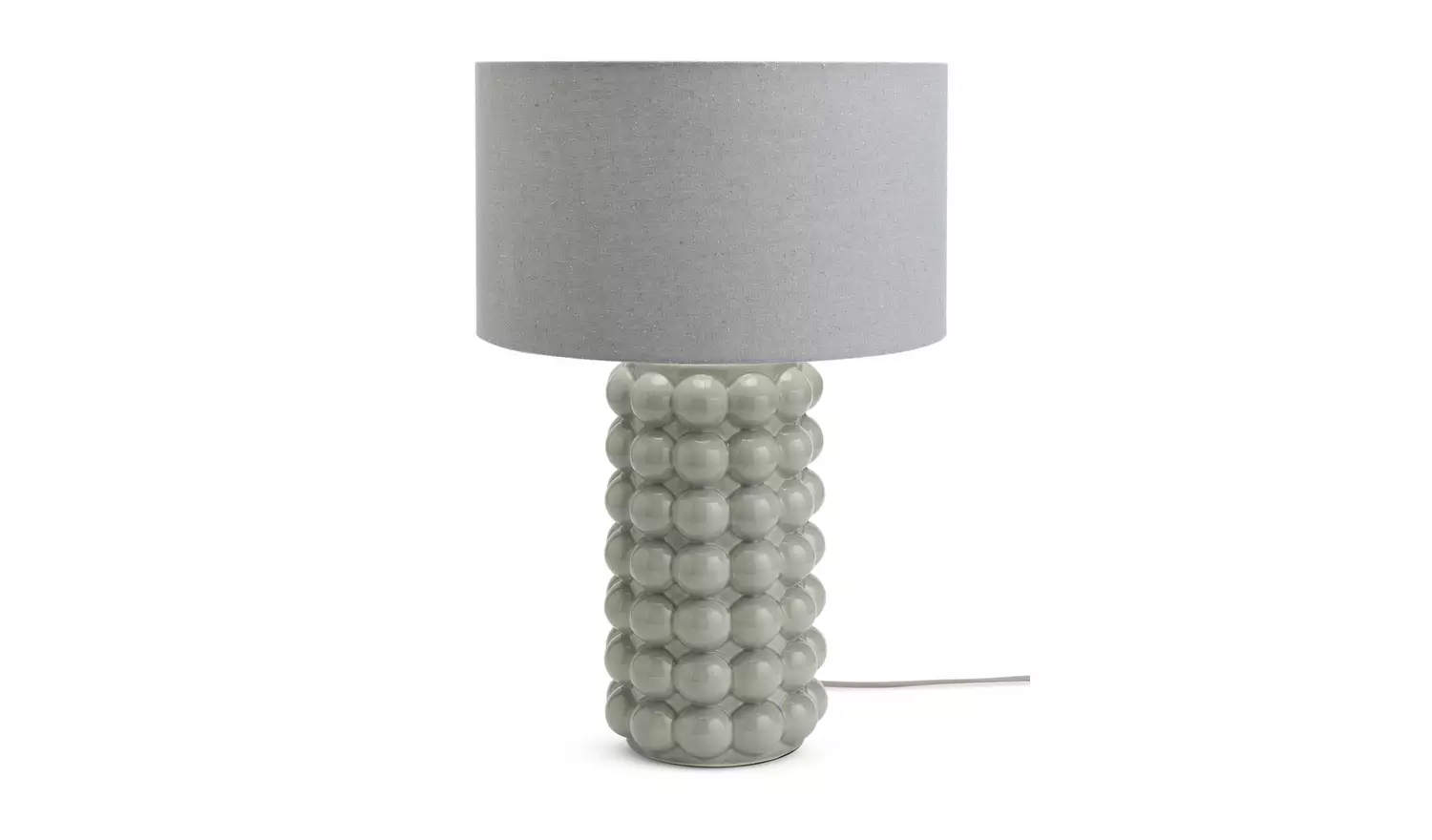 Habitat Bobble 61cm Ceramic Table Lamp - Grey