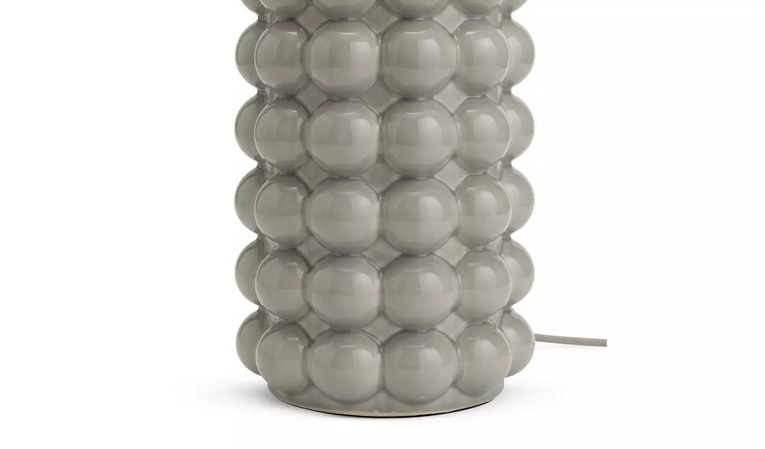 Habitat Bobble 61cm Ceramic Table Lamp - Grey