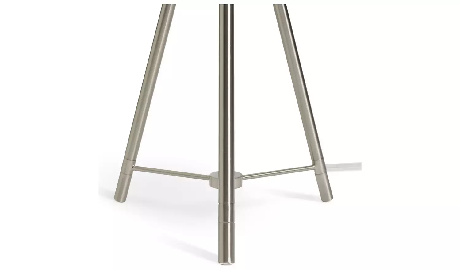 Habitat Leone 53cm Metal Tripod Table Lamp - Chrome