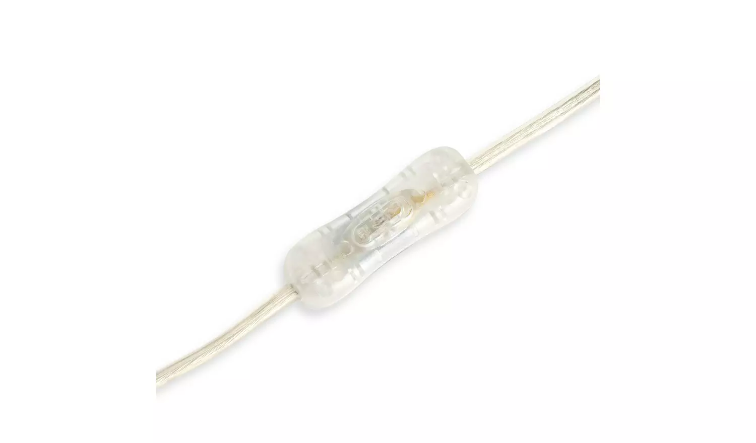 Habitat Billie Ribbed Glass Table Lamp - White