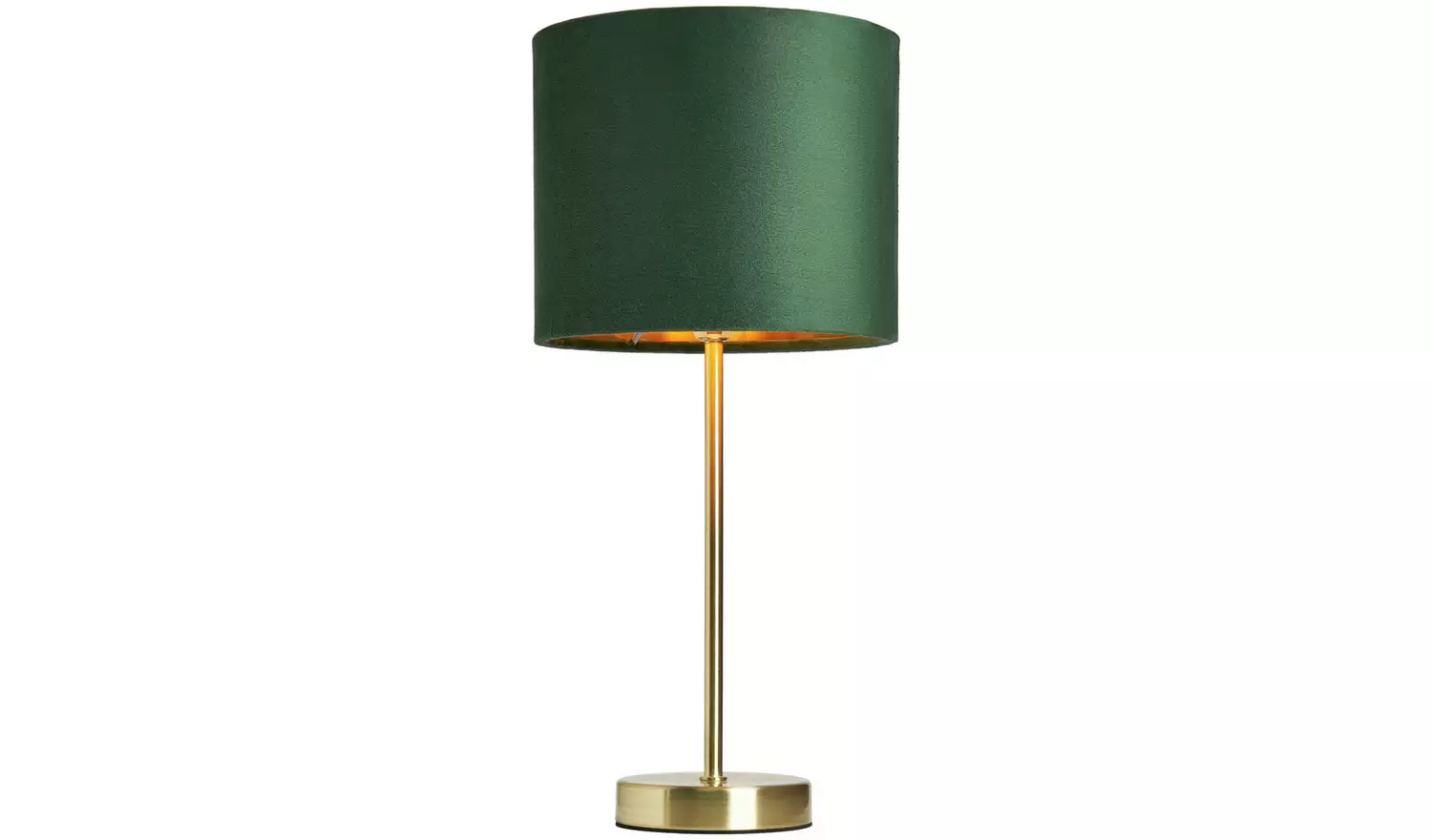 BHS Vera Metal Table Lamp - Emerald
