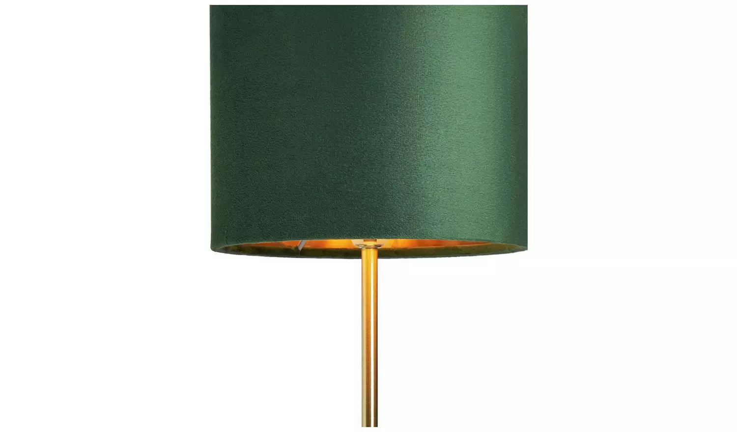 BHS Vera Metal Table Lamp - Emerald