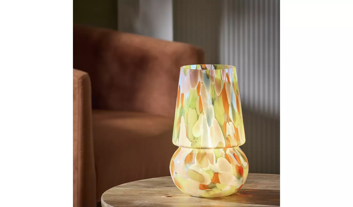 Habitat Rahnn Confetti Glass Table Lamp - Pastel