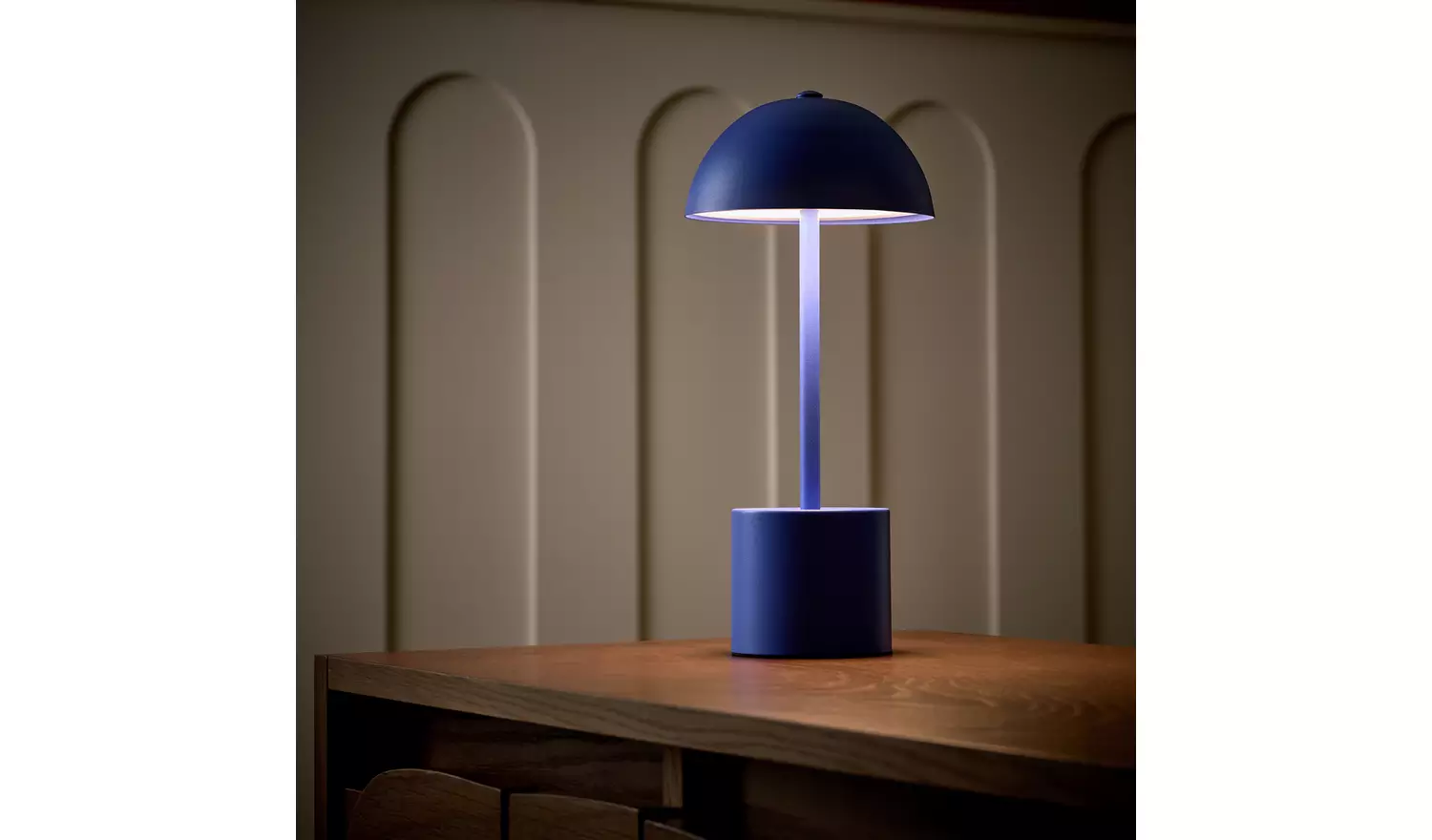 Habitat Rechargeable Mushroom LED Table Lamp - Blue