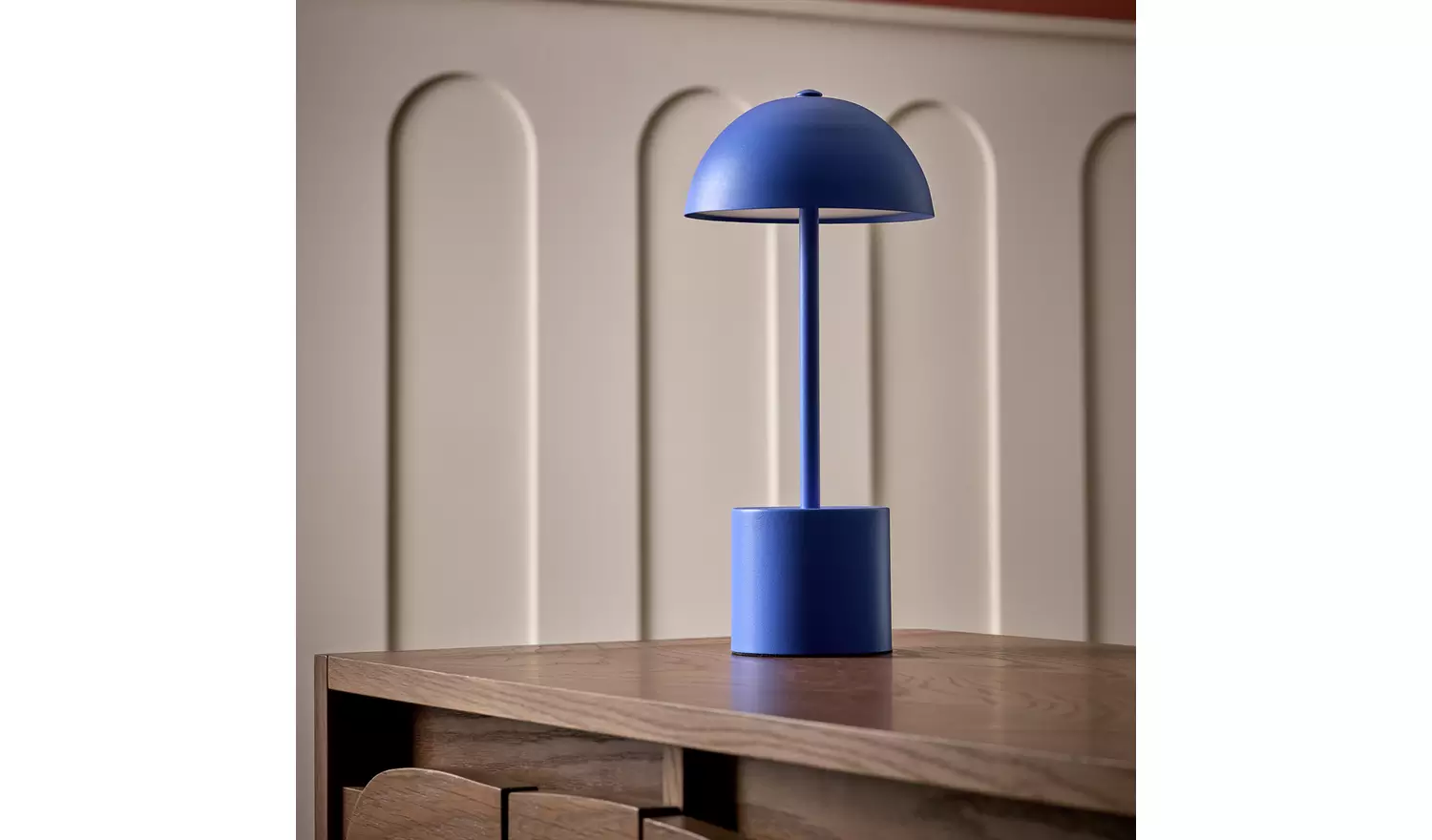Habitat Rechargeable Mushroom LED Table Lamp - Blue