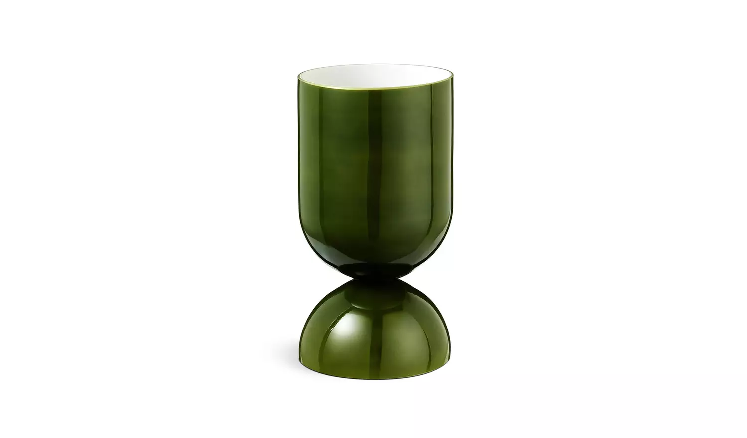 Habitat Gloss Glass Table Lamp - Green