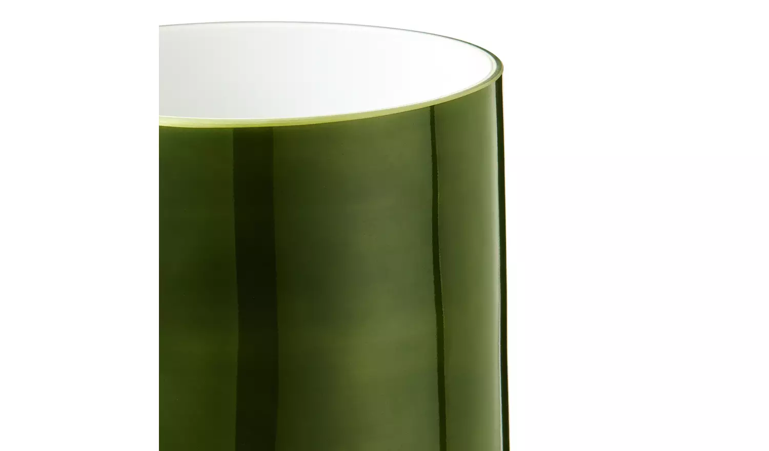 Habitat Gloss Glass Table Lamp - Green