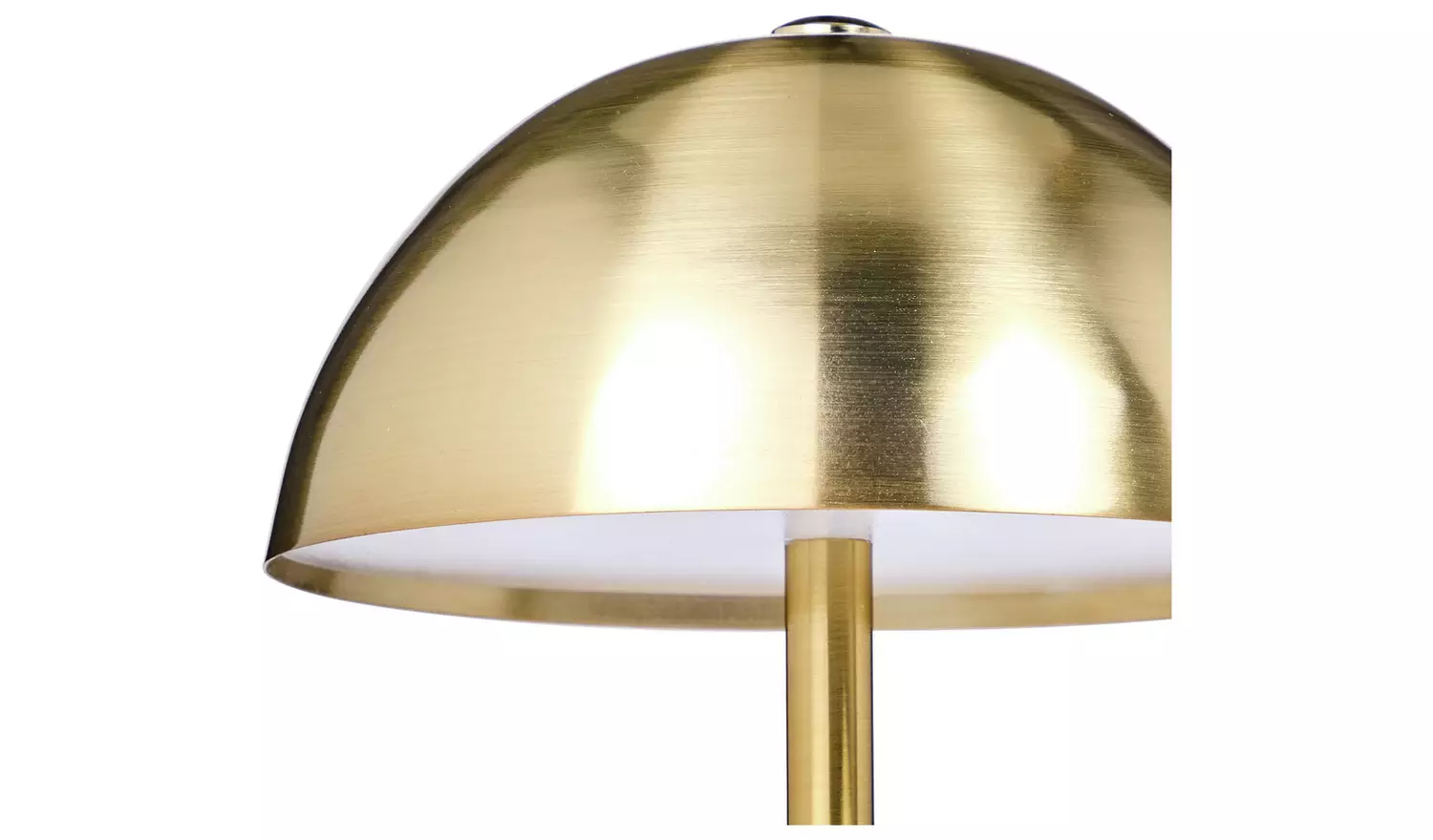 Habitat Rechargeable Mushroom LED Table Lamp - Brass