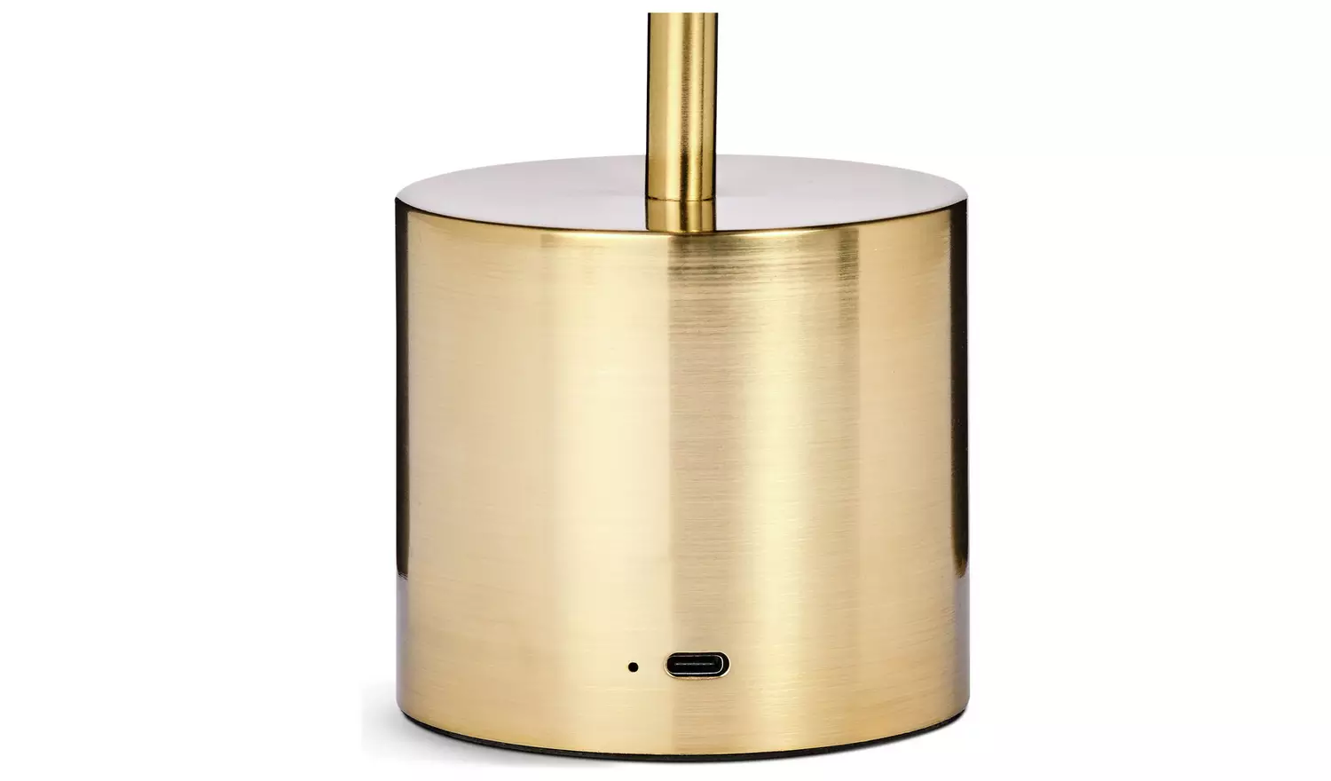 Habitat Rechargeable Mushroom LED Table Lamp - Brass