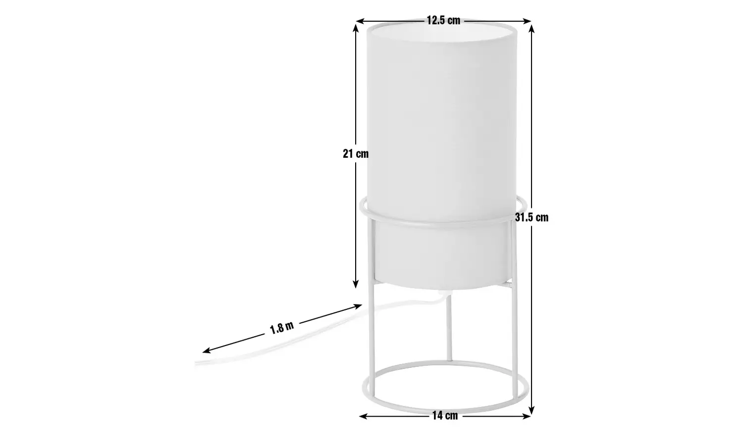 Argos Home Column Table Lamp - Mustard