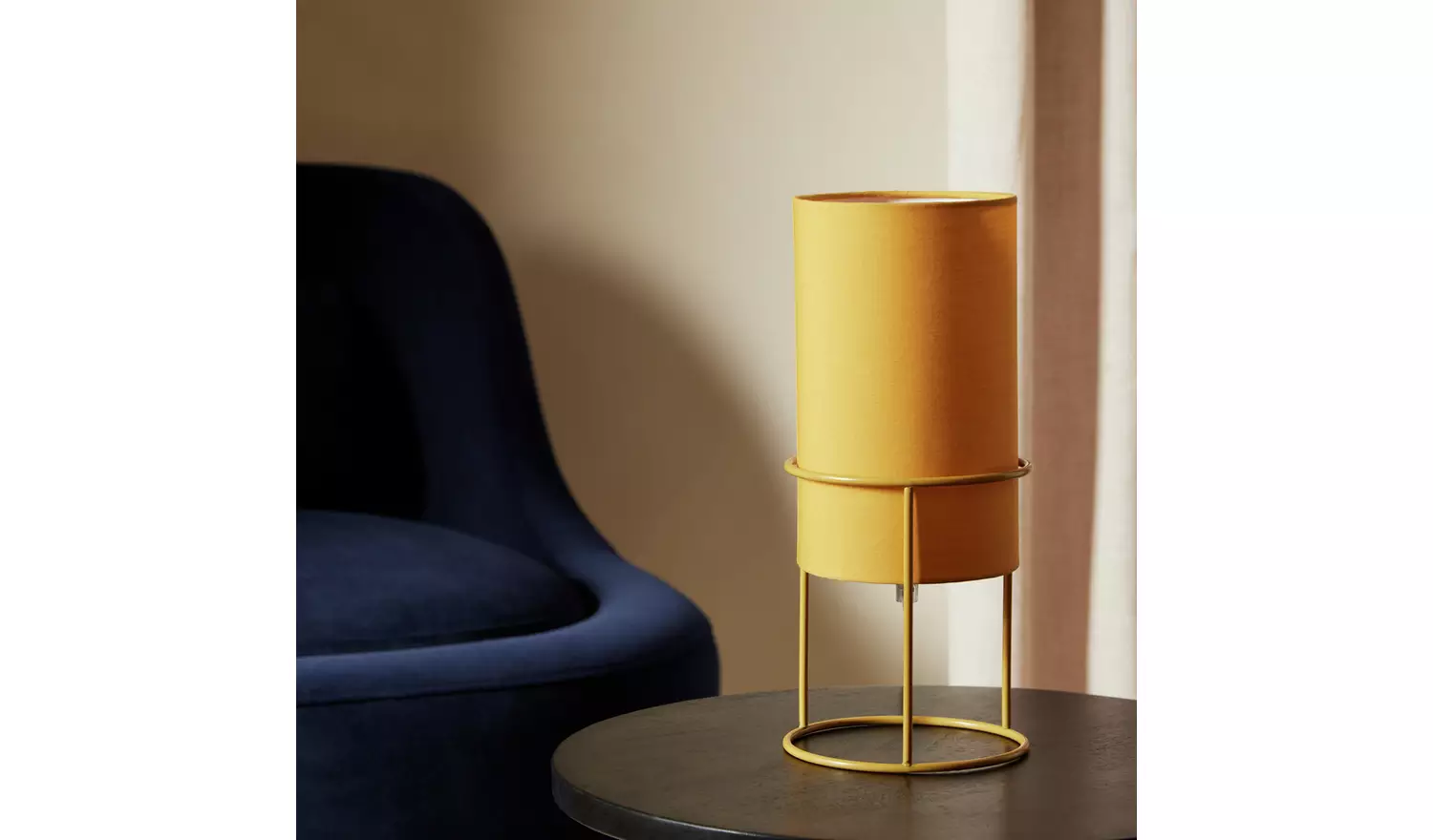 Argos Home Column Table Lamp - Mustard