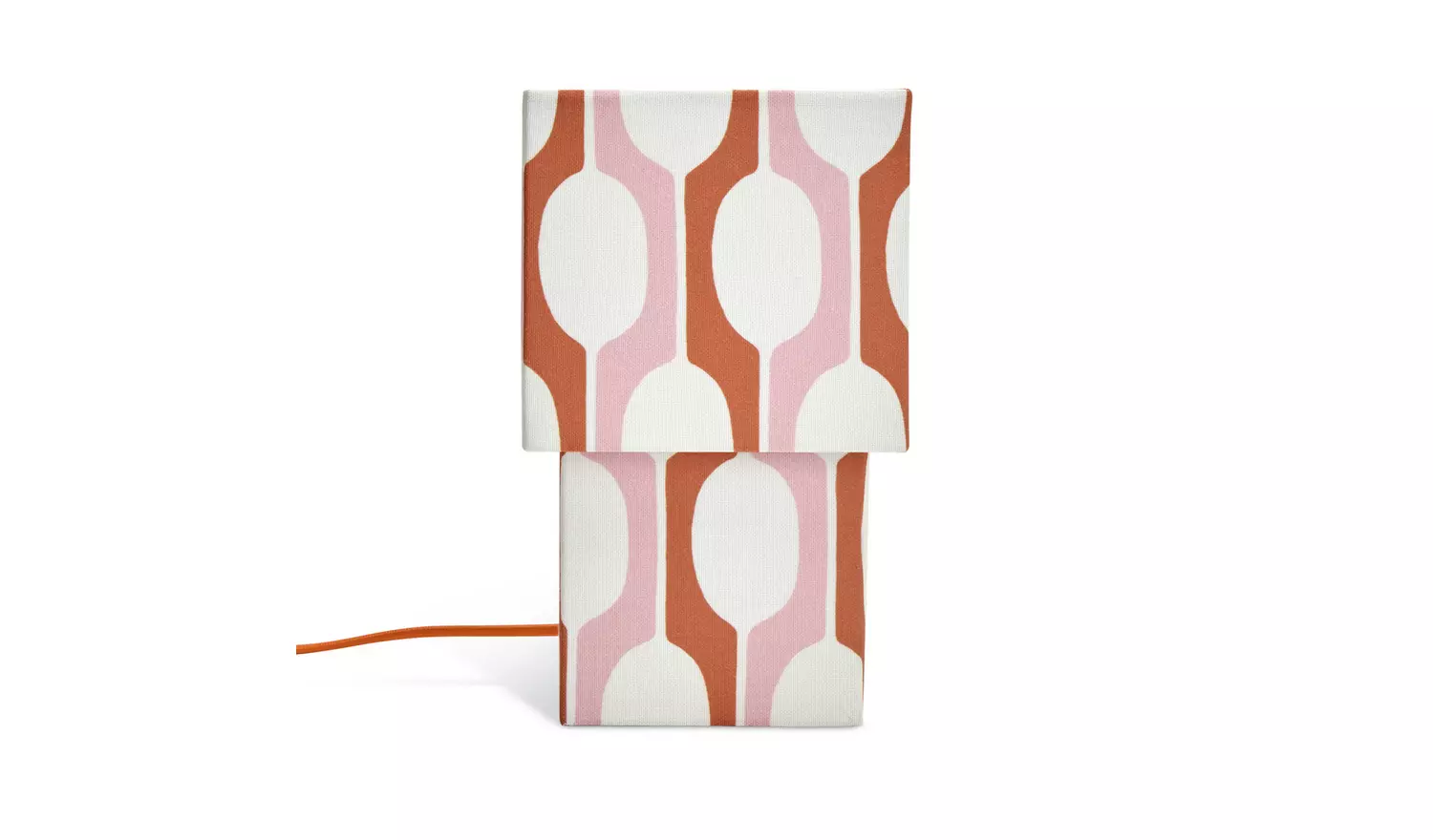 Habitat x Scion Small Billow Fabric Table Lamp - Orange