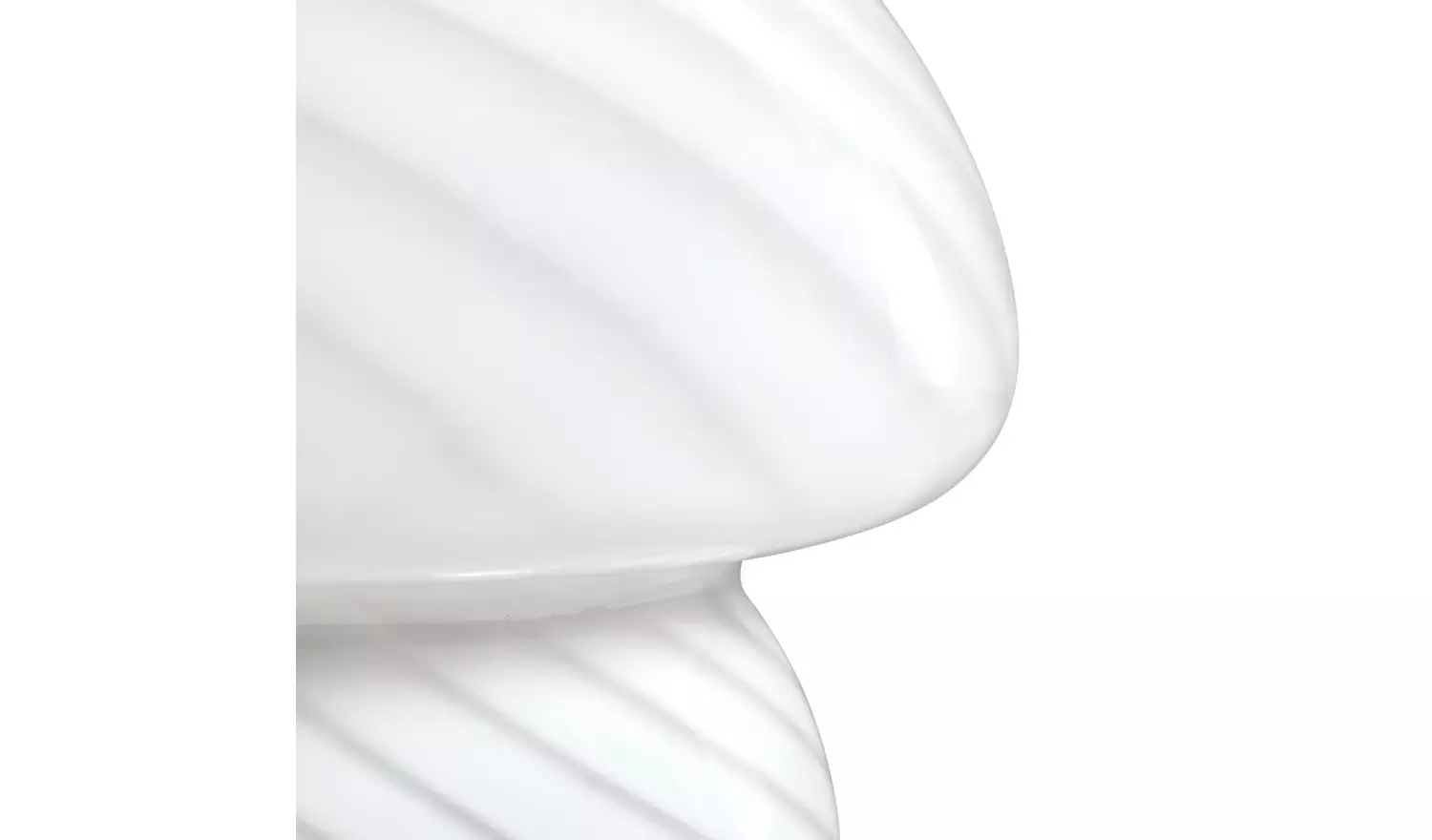 Habitat Mushroom Striped Battery Powered Table Lamp - White