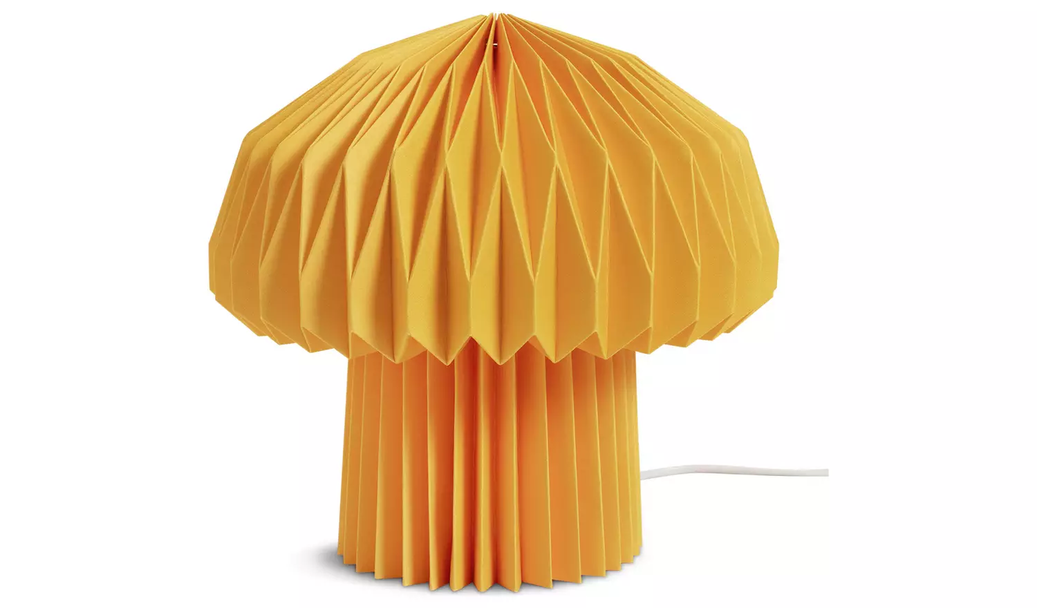 Habitat Origami Mushroom Paper Table Lamp - Yellow
