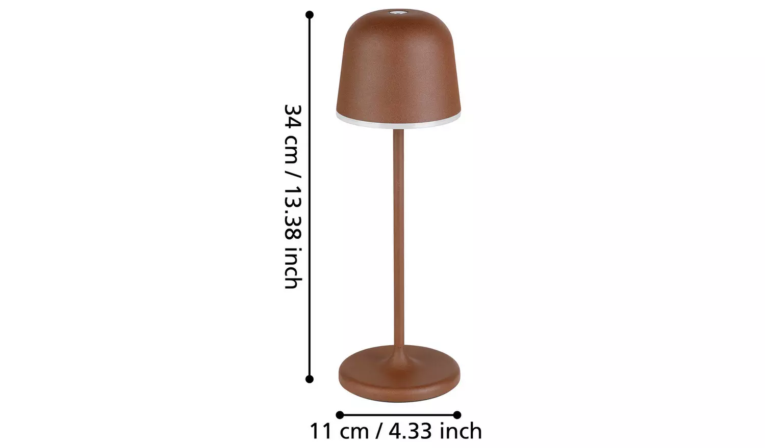 EGLO Mannera Steel LED Rechargeable Table Lamp - Brown