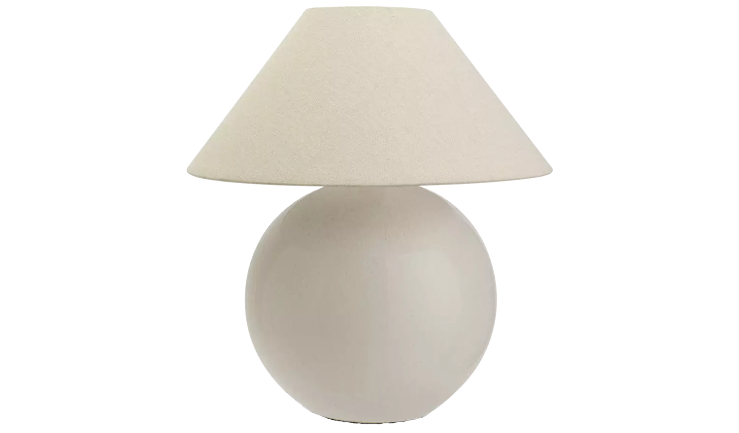 Habitat Circle 51cm Ceramic Table Lamp - Cream