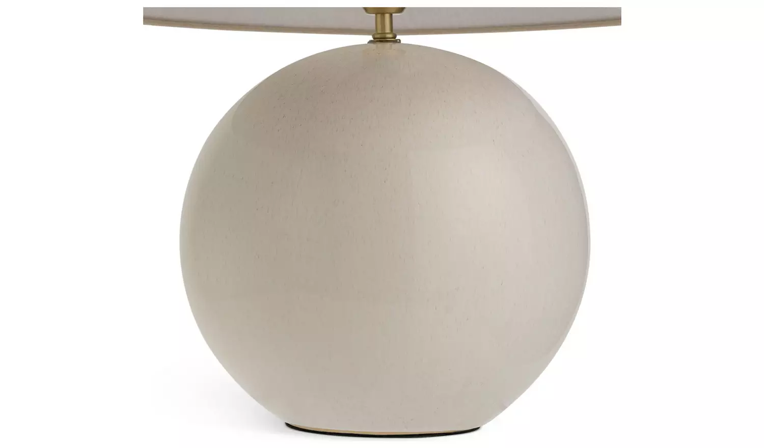 Habitat Circle 51cm Ceramic Table Lamp - Cream