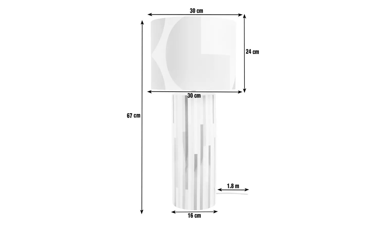 Habitat 60 Klee Ceramic Table Lamp by Margo Selby - Multi