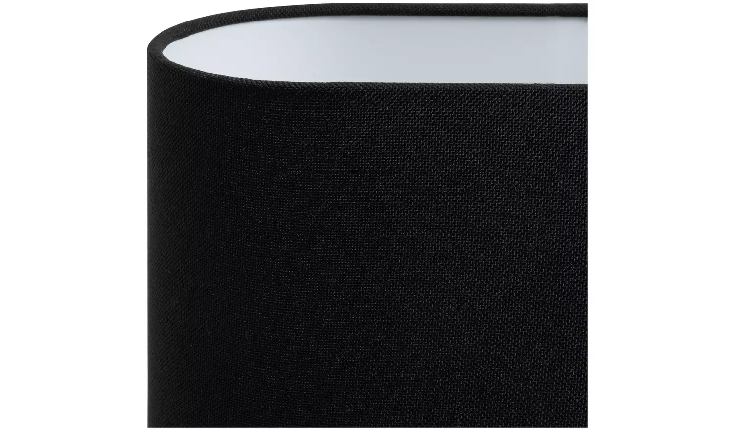 Habitat Wishbone 37cm Ceramic Table Lamp - Black