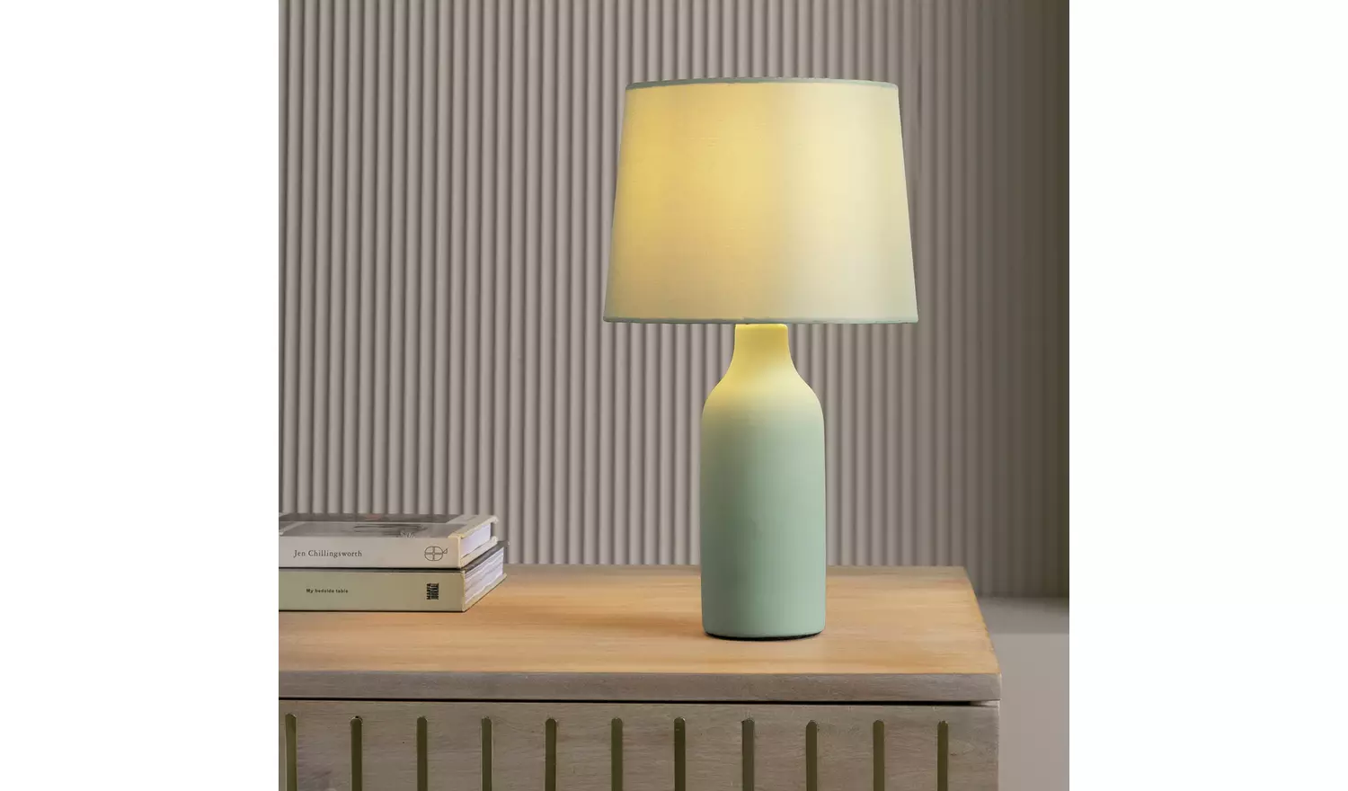 Argos Home Rica Ceramic Table Lamp - Sage