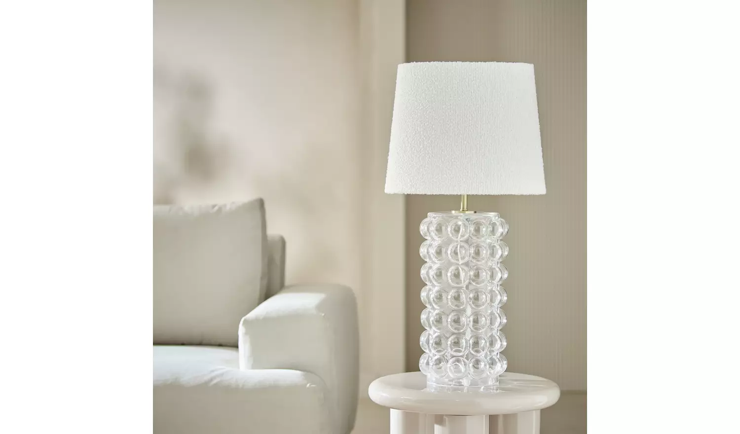 Habitat Glass Bobble Table Lamp Base Only - Clear