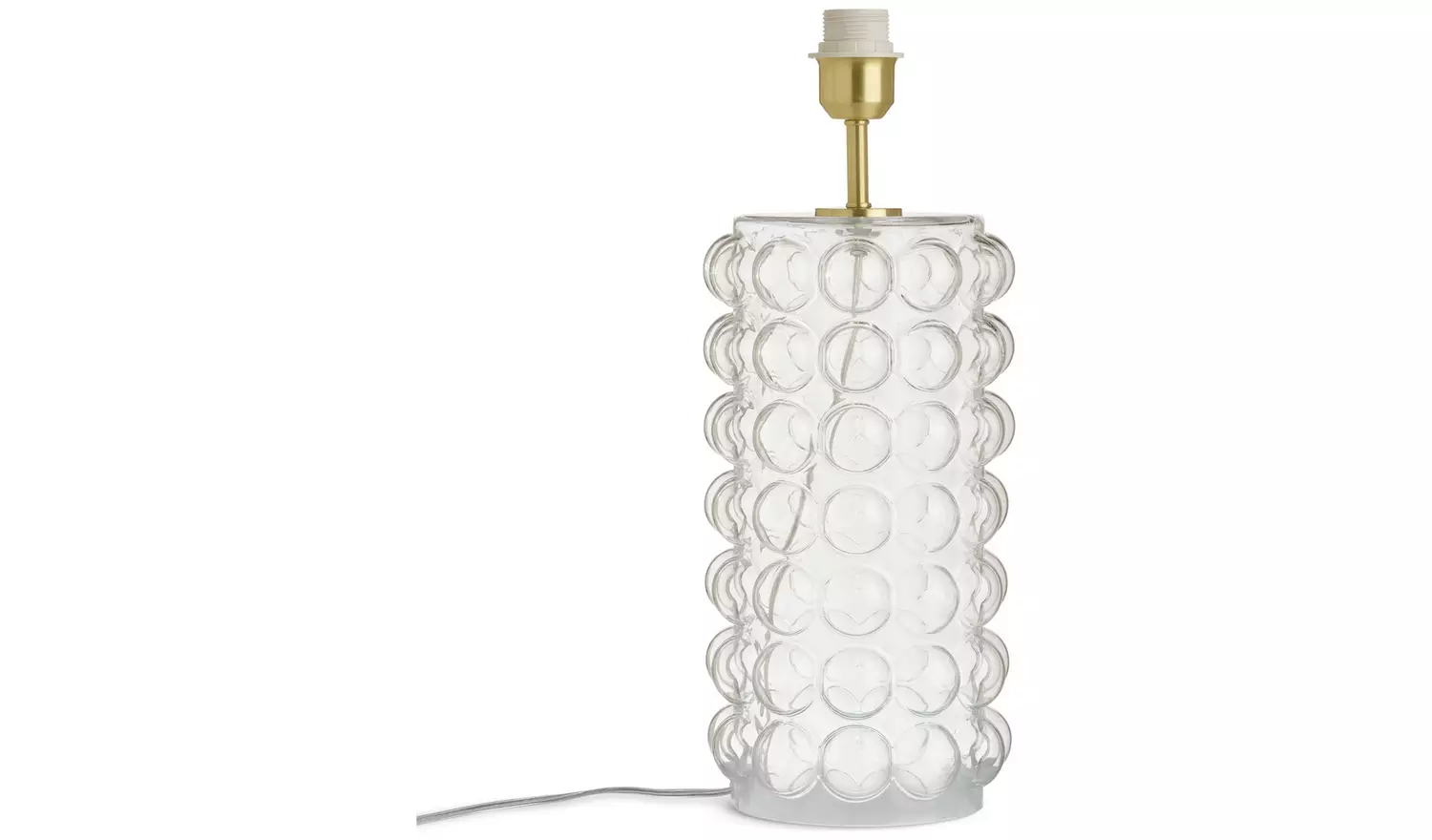 Habitat Glass Bobble Table Lamp Base Only - Clear