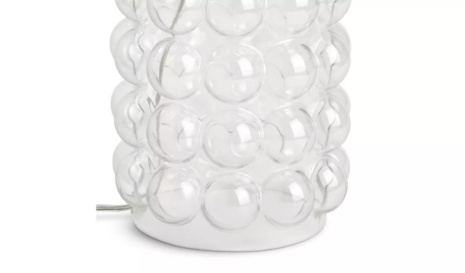 Habitat Glass Bobble Table Lamp Base Only - Clear