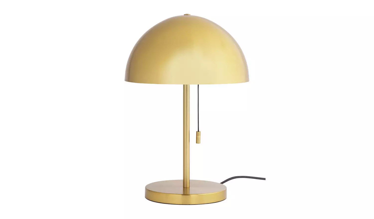 Habitat Mushroom 40cm Metal Table Lamp - Brushed Brass