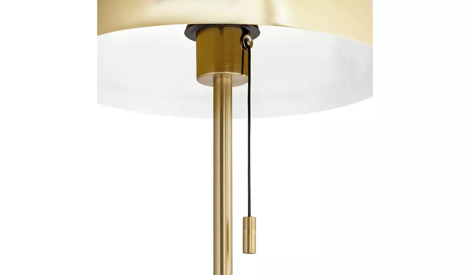 Habitat Mushroom 40cm Metal Table Lamp - Brushed Brass