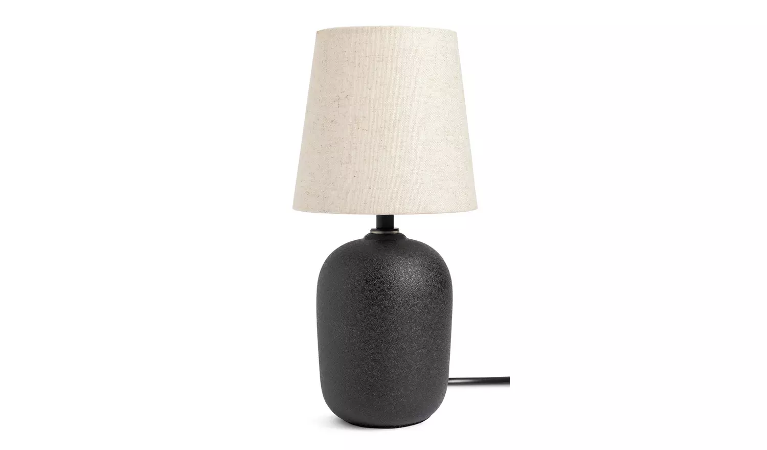 Habitat Mini Ashi Ceramic Table Lamp - Black