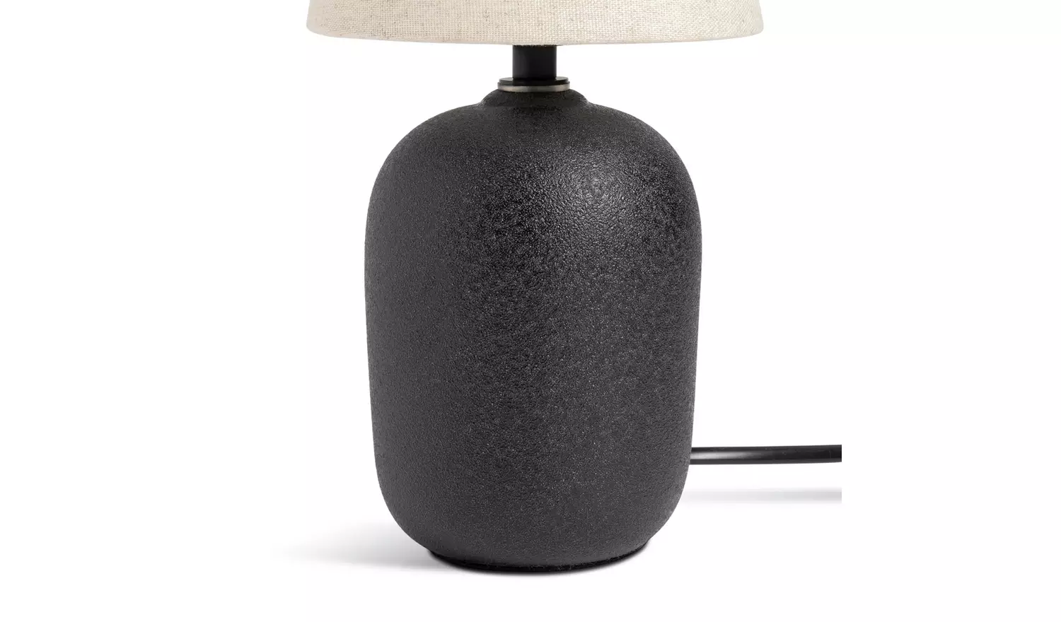 Habitat Mini Ashi Ceramic Table Lamp - Black