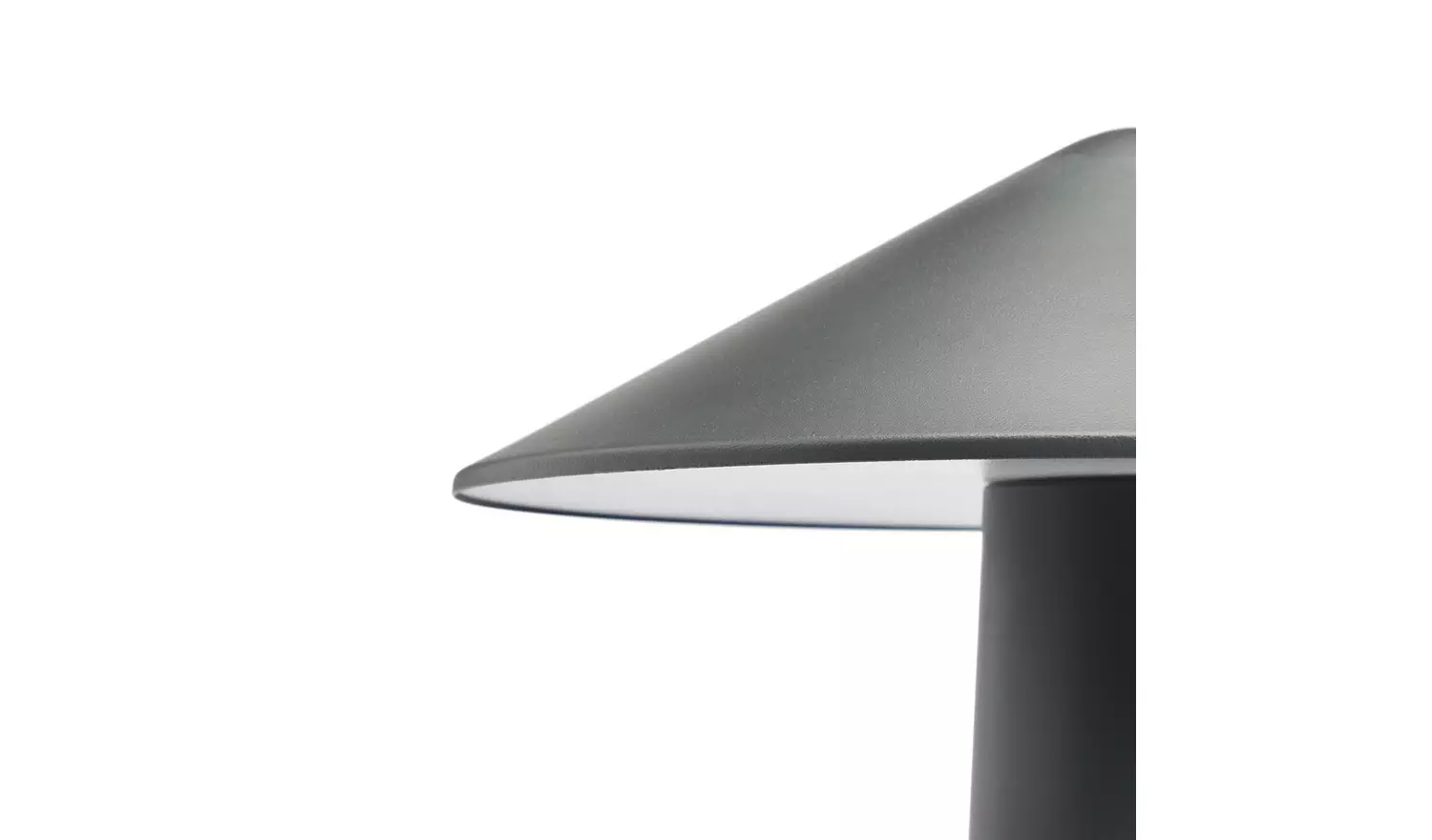 Habitat Kiro Rechargeable LED Touch Table Lamp - Charcoal