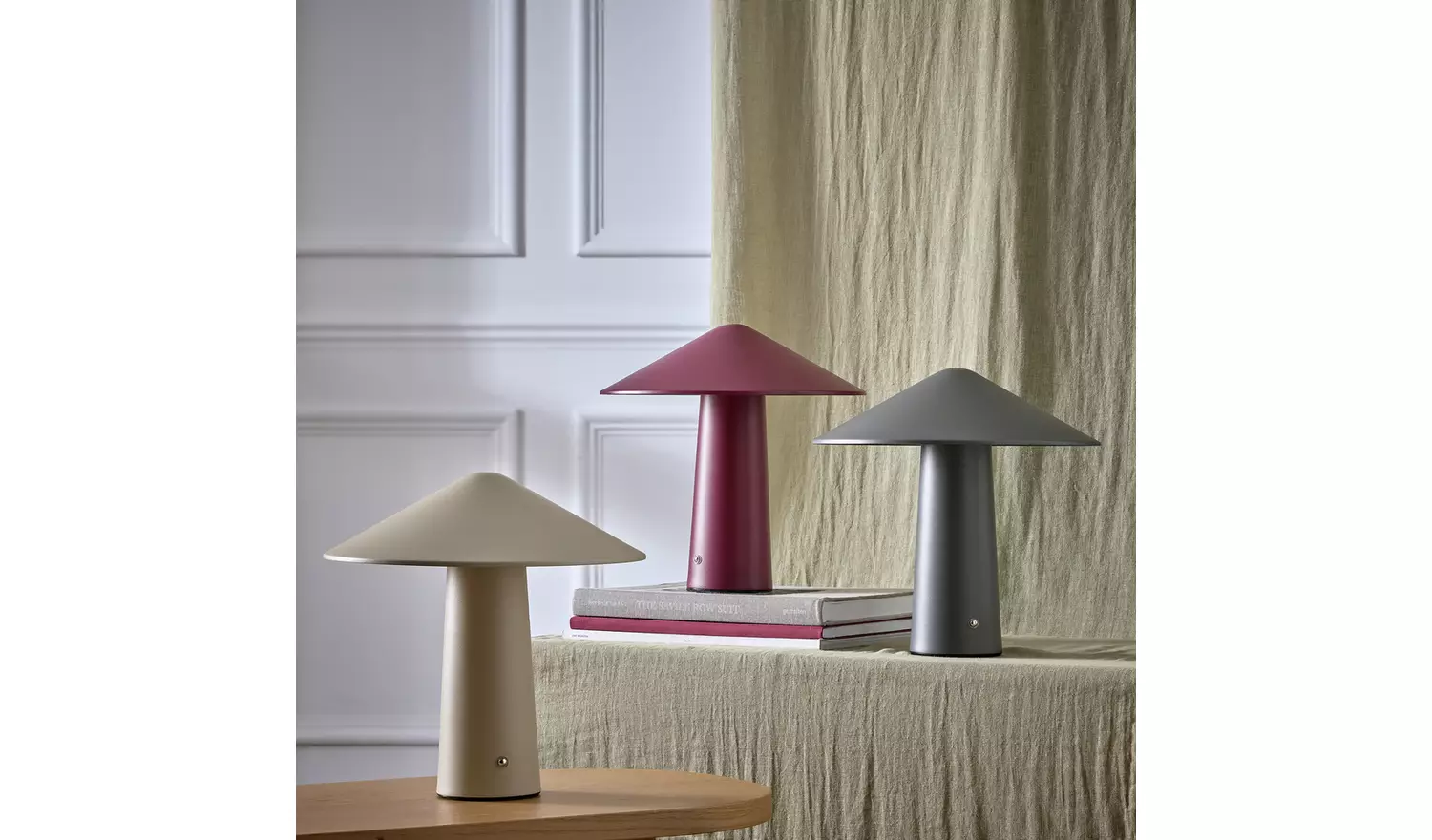 Habitat Kiro Rechargeable LED Touch Table Lamp - Charcoal