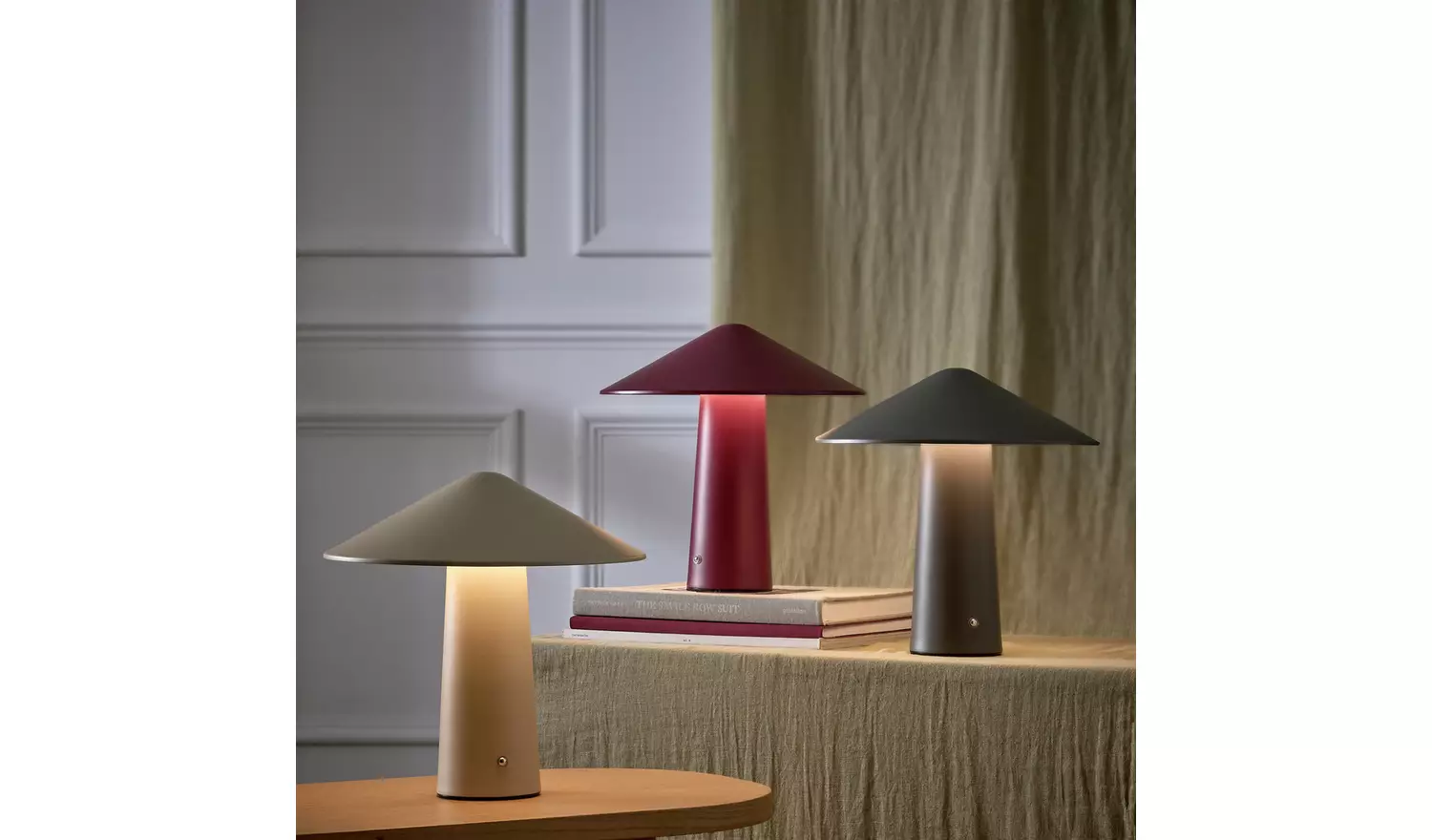 Habitat Kiro Rechargeable LED Touch Table Lamp - Charcoal