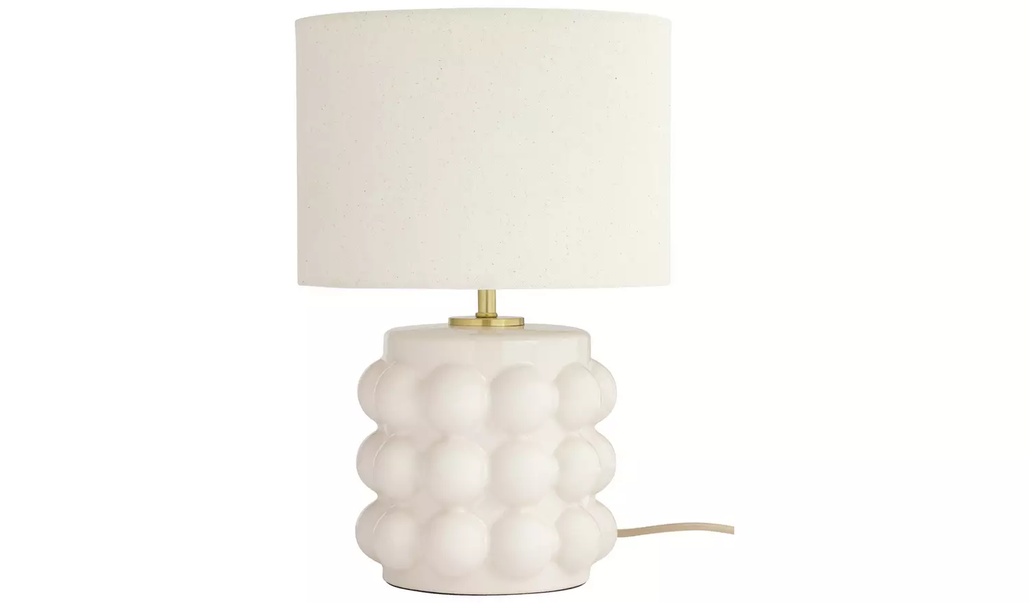 Habitat Bobble Table Lamp - Cream