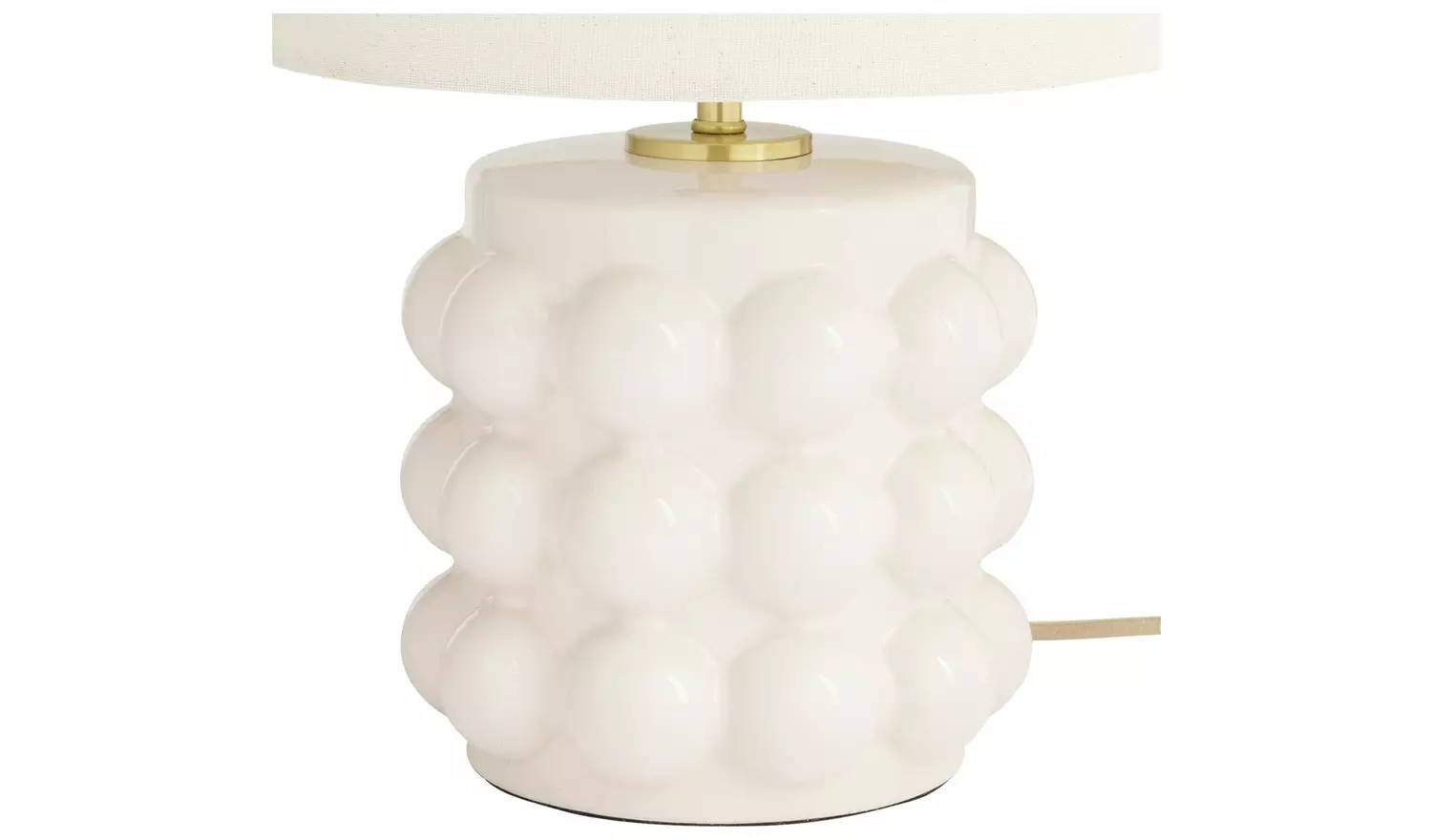 Habitat Bobble Table Lamp - Cream