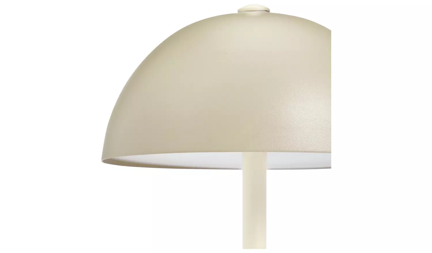 Habitat Rechargeable Mushroom LED Table Lamp - Taupe