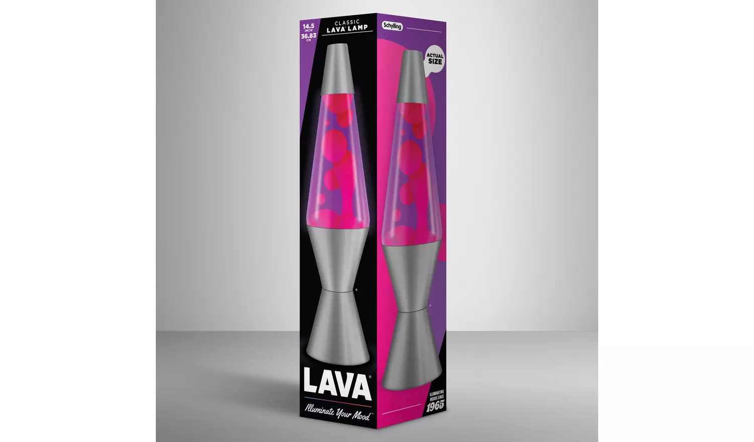 Lava 14.5in Fuchsia Mirage Lamp - Pink & Violet