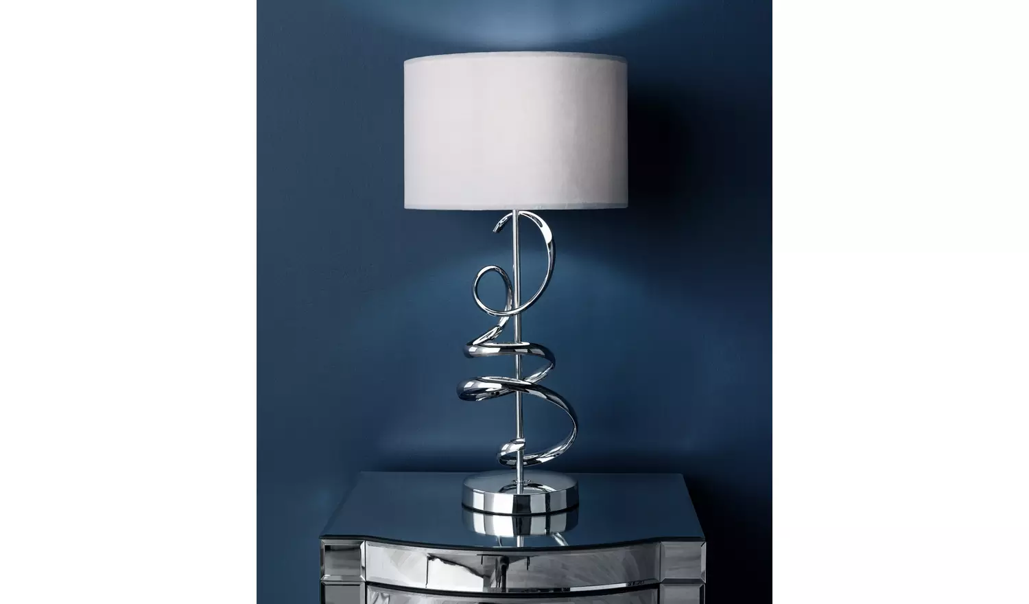 Argos Home Sculptural Swirl Table Light - Grey