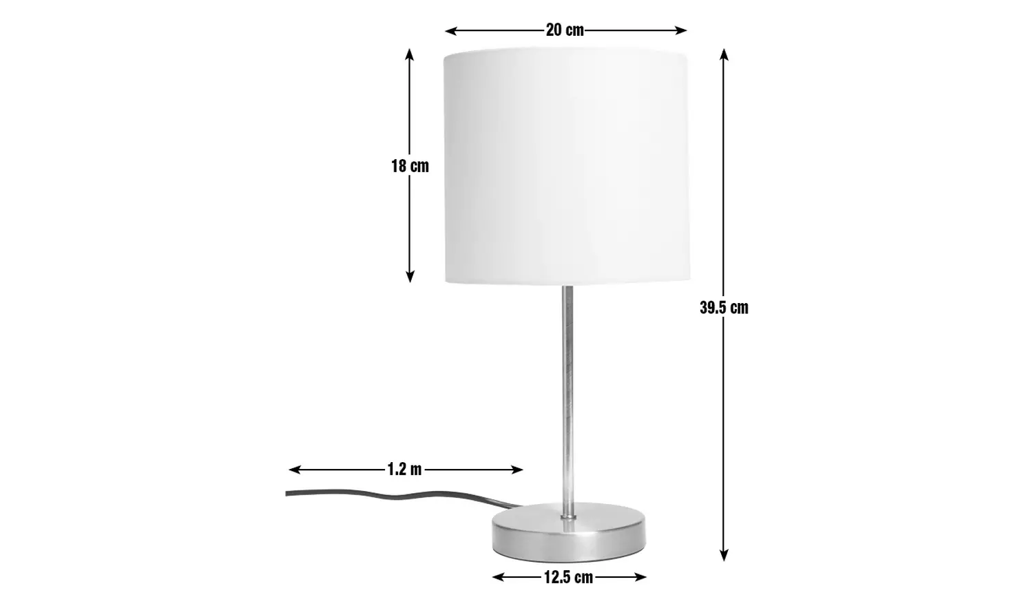 Argos Home Satin Stick Table Lamp - Natural